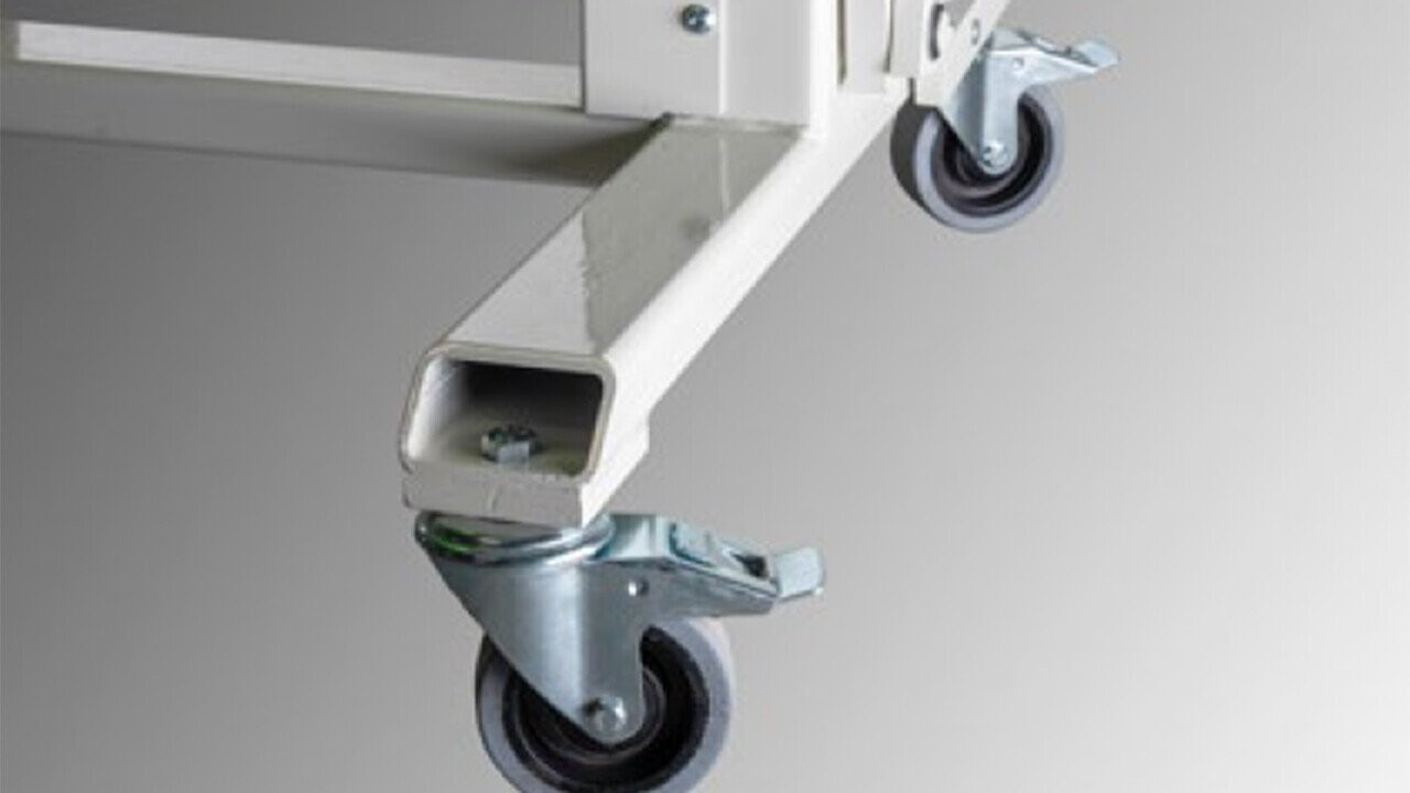 The CIDAN MFB can be moved effortlessly with the wheels fitted as standard.
