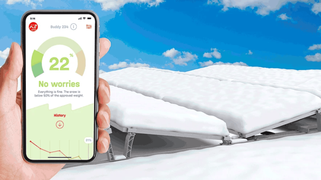 Innovatives Überwachungssystem zum Schutz vor hohen Schneelasten und Schäden: K2 Buddy