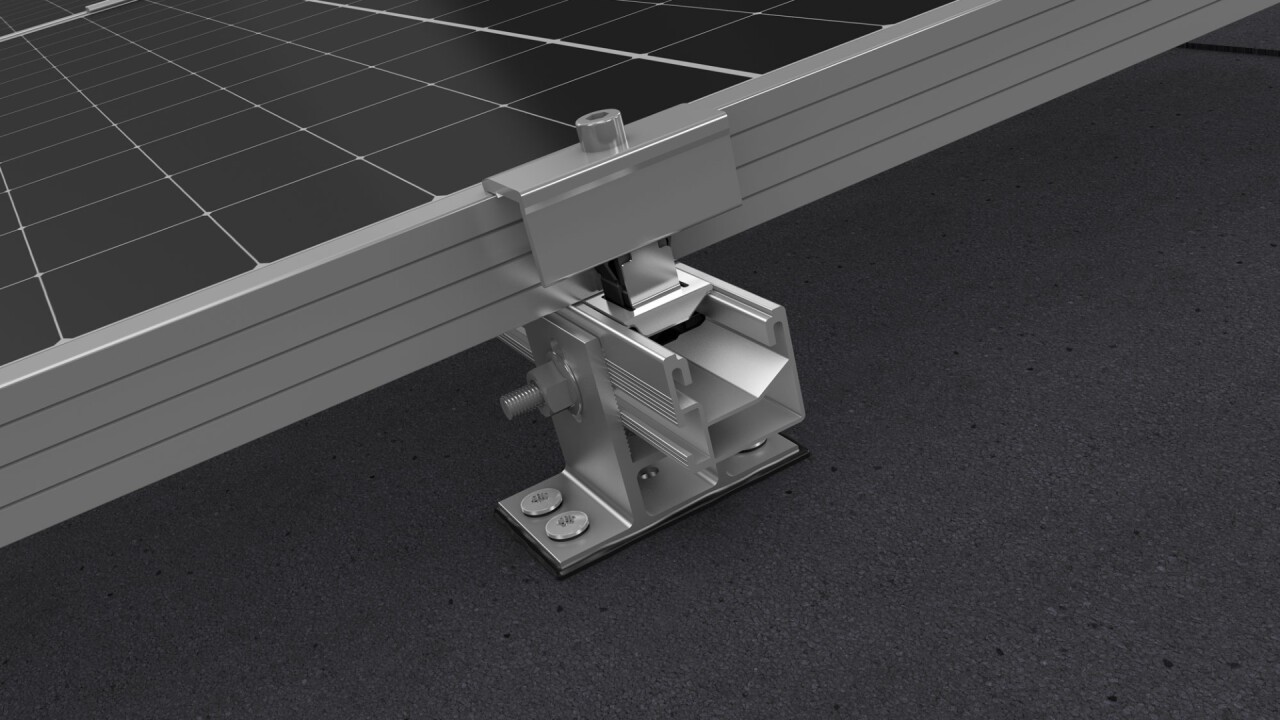 K2 SpliceFoot für K2 SingleRail zur PV-Montage auf Bitumendächern