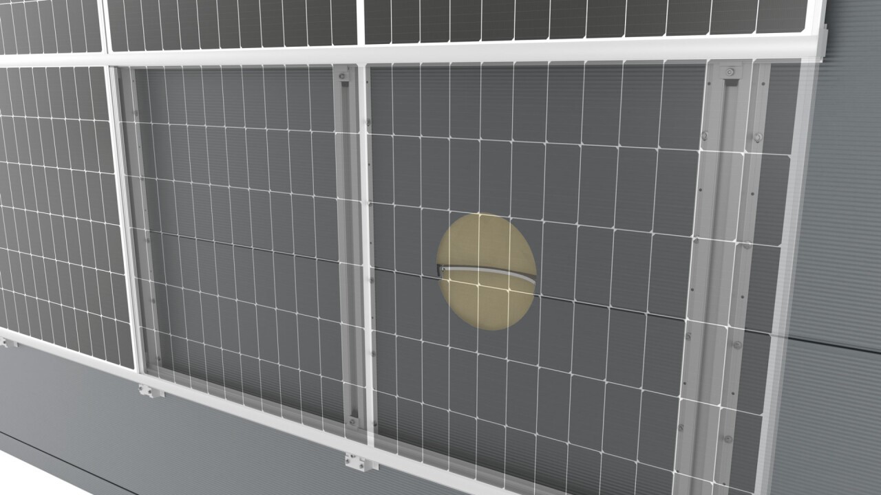 K2 WallPV CarrierRail zur PV-Montage an Fassaden